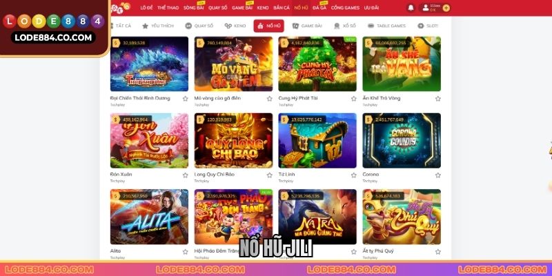Nổ Hũ JILI Lode88 - Đánh Giá Về Sự Hấp Dẫn Của Sảnh Game